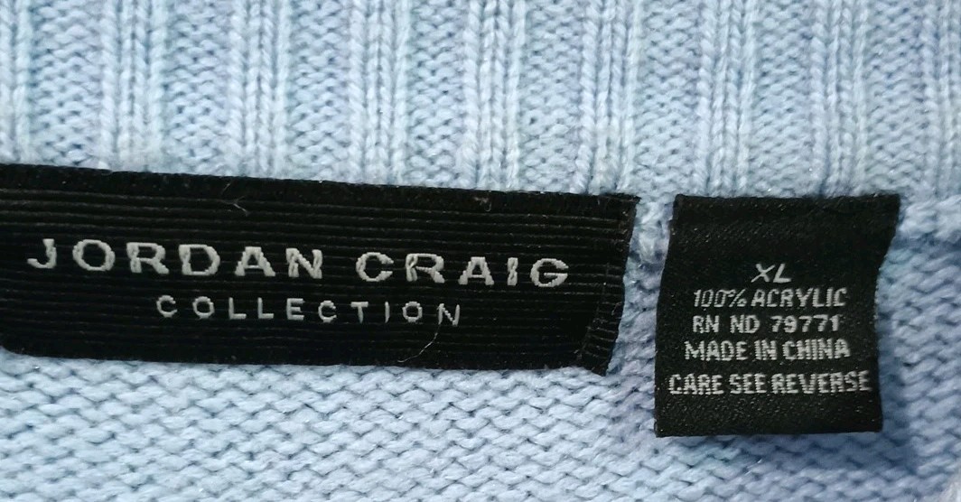 JORDAN CRAIG Geometric Pattern Patch Acrylic Knit… - image 5