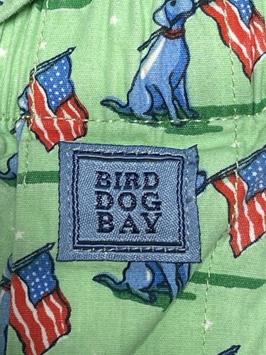 Bird Dog Bay Pajama Lounge Pants Men Medium Dog Flag USA Patriot Print Pajama - Picture 2 of 6