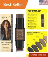 Dual-Ended Root Touch Up Stick - Waterproof Hairline Enhancer in Brown