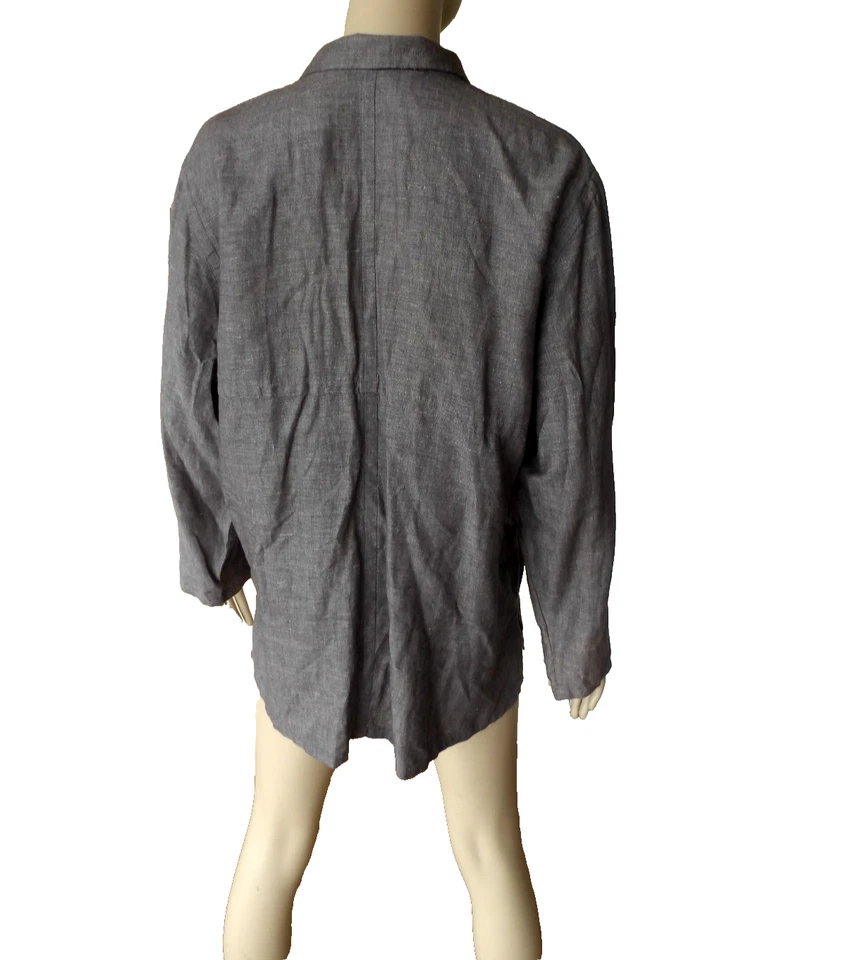 Talbots Sz L Pure Irish Linen Jacket Blazer Topper Light Coat Not Lined Vintage - Image 4 of 4