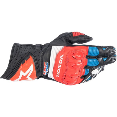 #ad #ad Honda GP Pro R3 Riding Gloves Black Bright Red Blue 2XL 3556223 1317 2X $314.95