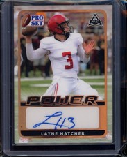 2021 Pro Set Power LAYNE HATCHER Bronze Autograph #BA-LH1 Rookie Auto