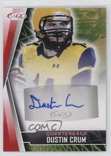 2022 SAGE Low Series Red Dustin Crum #A-DC Auto 05k6