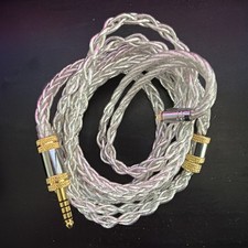 XINHS S06 8-strand high-purity silver plated palladium 2pin 4.4 IEM cable 1.25m