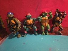 TMNT 1988 Teenage Mutant Ninja Turtles Playmates Vintage Original Lot Set Of 4