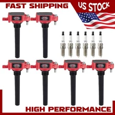 6PCS Ignition Coils and 6PCS Spark Plugs for Chrysler Jeep Dodge Ram 3.6L UF648