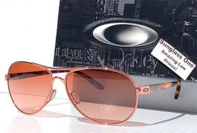 Oakley FEEDBACK Rose Gold Tortoise Frame Rose Gold Lens Womens Sunglass 4079-01