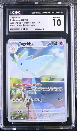 Togekiss graded CGC 10 for sale on eBay