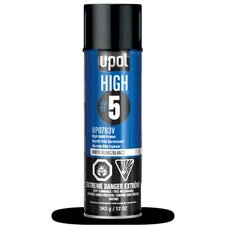 U Pol Products HIGH#5 UP0763V High Build Primer, 450 mL Aerosol Can, White, 21.5
