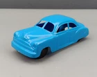Vintage 1950s Marx 3.5" Hard Plastic Playset Car Blue Branded