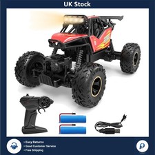 High-Performance 4WD Rock Crawler RC Truck 1:14 Scale Dual Batteries 2 Pack
