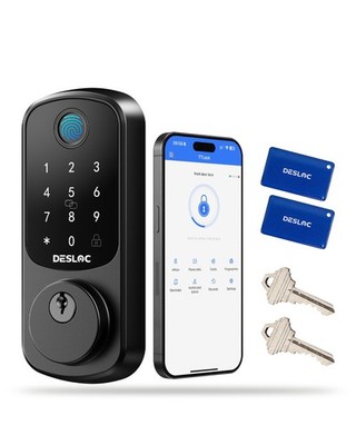 DESLOC Smart Door Lock B200, Smart Deadbolt Lock, Keyless Entry Door Lock, Fi...