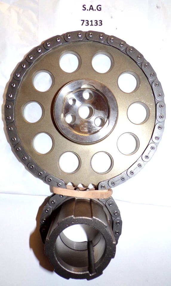 Juego de distribución de rodillos de una fila SA Gear 73133 1997-06 Chevy LS Gen 3 4,8-6,0 3 pernos Foto 2 de 2