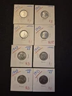 8 Immaculate 1943 Steel Lincoln Wheat Pennies.  BU UNCIRCULATED