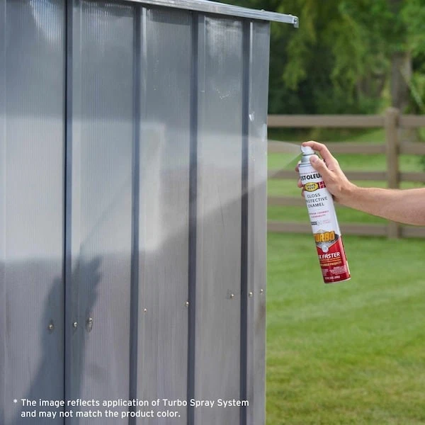 Rust-Oleum 334133 Spray Paint, White, Gloss, Solvent, 24 Oz - Image 4 of 4