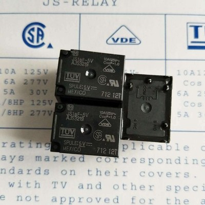 JS1AF-5V Power Relay 10A 125VAC 4 Pins x 10pcs #yi