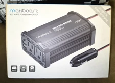 300 Watt 12v Power Inverter With 110-120v and USB Ports Maxboost NEW in Box