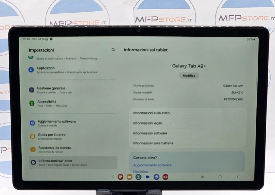 Tablet Samsung Galaxy Tab A9+ 11" Wi-Fi 64 GB NERO – TABLET TESTATO - Immagine 4 di 4