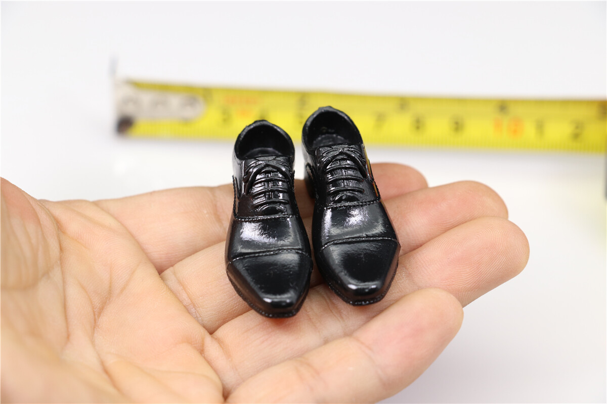 1/6 Scale Men's Shoes Model Leather Male Shoes Fit 12'' Figure Body ...