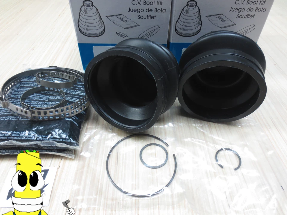 Front Inner & Outer CV Axle Boot Kit For Honda Civic 1973-1983 Boots - Image 4 of 4