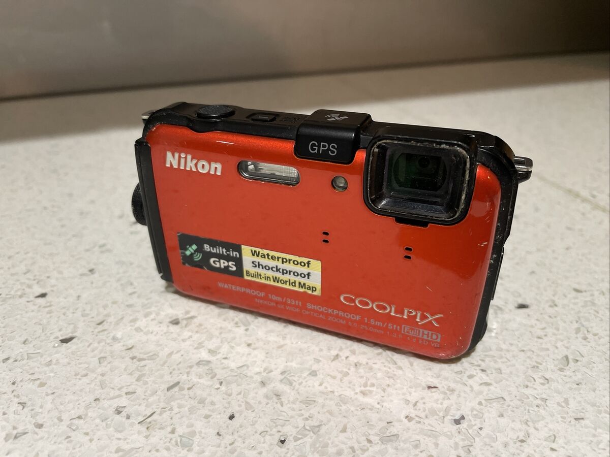 Nikon COOLPIX AW100 Waterproof 16MP Camera, Blue, WiFi, GPS Nikon COOLPIX AW100 Waterproof 16MP Camera, Blue, WiFi, GPS