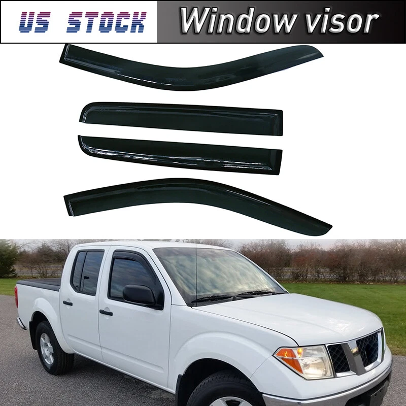 Fit For Nissan Rogue Frontier Smoke Window Visors Rain Guards Vent Sun Shade - Image 4 of 4