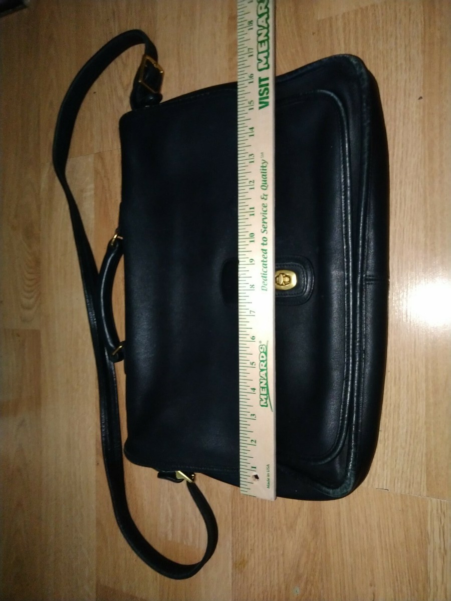 Vintage Coach F03 5180 Black Leather Metropolitan Briefcase Vintage Coach F03 5180 Black Leather Metropolitan Briefcase