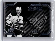 2016-17 Upper Deck Black Obsidian Signatures Adam Henrique New Jersey Devils