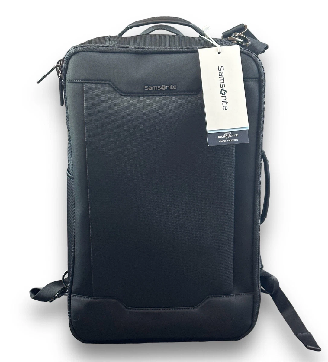 Samsonite Silhouette 17 Black Backpack Carry On Shoulder Bag