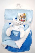 Baby Gear bg Activity Blanket Dinosaur Security Blue Lovey 30 x 30 inches Dino