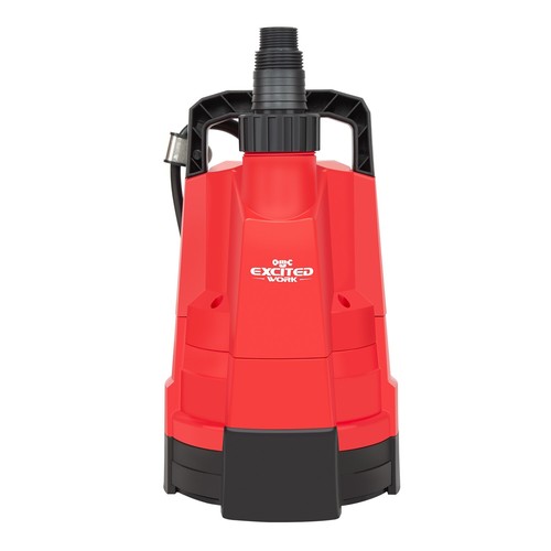 EXCITED WORK Red 750W Water Pump 1580 GPH 1/4HP Submersible Cleaning