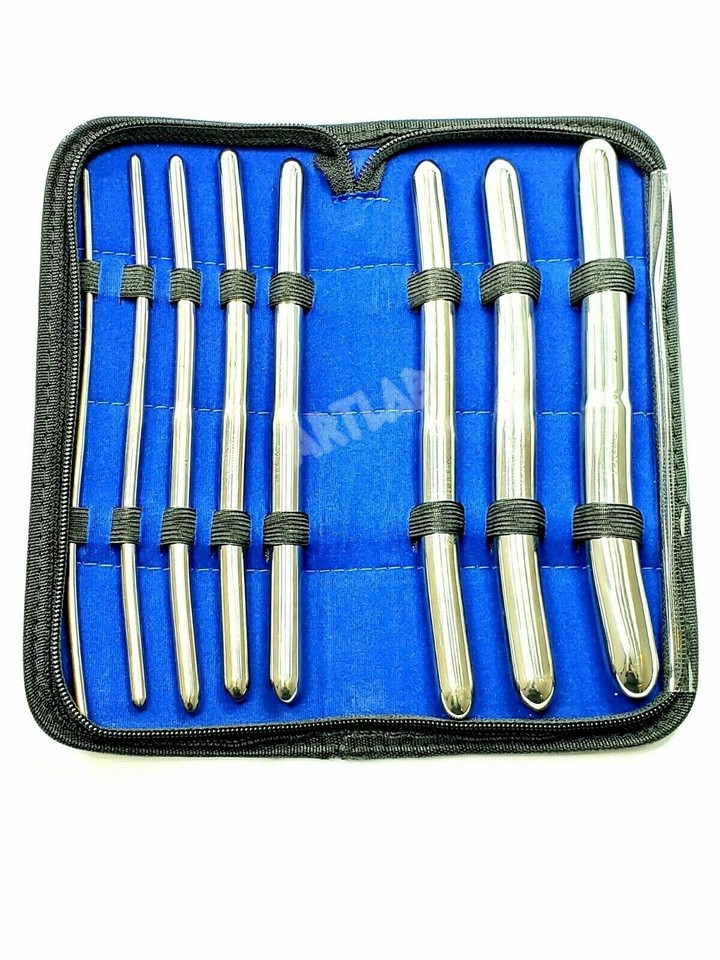 Set De 8 Dilateurs Hégar Pour Urètre Canin (sondes Utérines Vétérinaires) - Marque Cynamed - Neuf