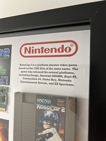 RoboCop 2 NES Nintendo Frame Wall Art Collectable