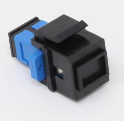 RiteAV Fiber Optic Keystone Coupler Jack SC Simplex Singlemode Black