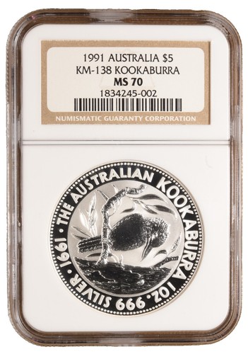Gorgeous 1994 Australian Kookaburra Silver 30 Dollar 1 Kilo 32.15