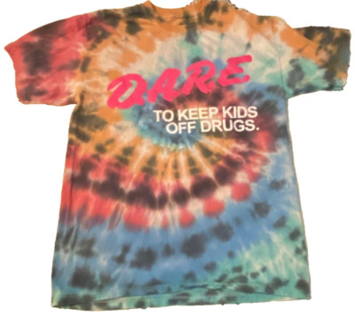 D.A.R.E. Tie Dye T-Shirt Size Small Anti-Drug Shirt