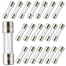 5X20Mm 5A 5Amp 250V 0.2X0.78 Inch F5AL250V Fast-Blow Glass Fuses (Pack of 20)
