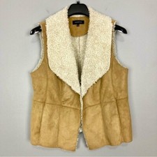 Penny Lane Faux Fur Trim Suede Boho Vest — listing 5