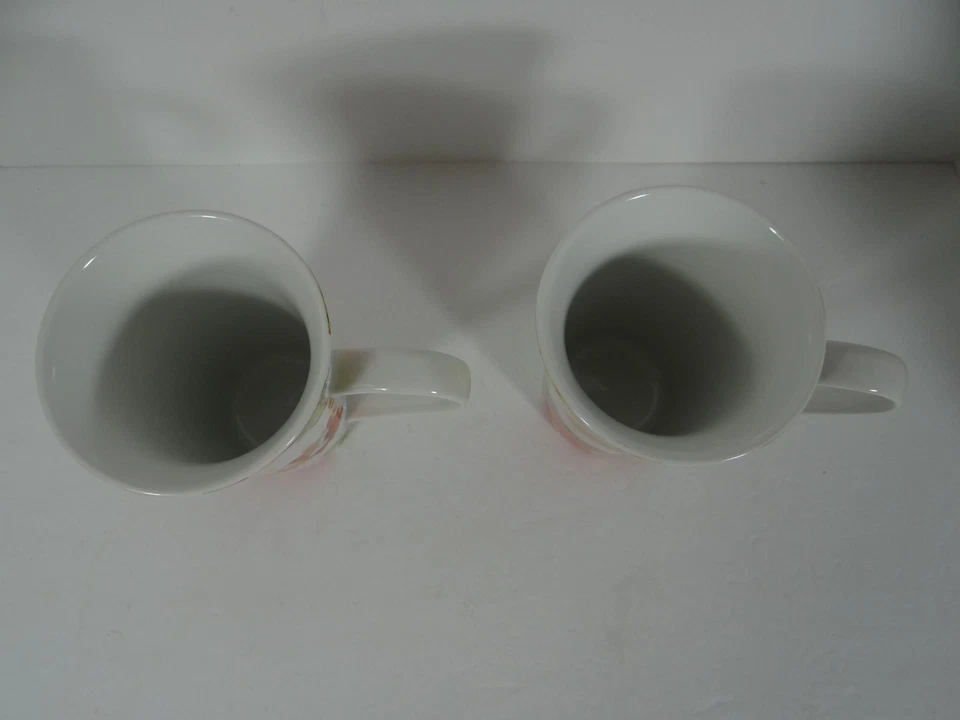 222 Fifth Set of 2 Latte Mugs Bouquet Le Fleur Floral Design - Image 2 of 4