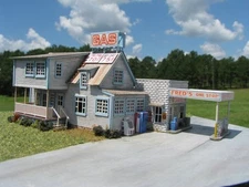 Z Scale Fred's One Stop Structure Building Kit for Model Railroad Hobby (4701)