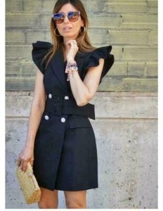 waistcoat dress zara