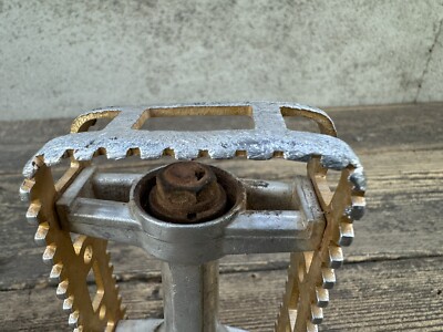 Mks Foot Jaws 9/16” Bmx Pedals Gold Vintage Old School | eBay