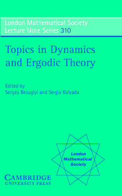 Topics in Dynamics and Ergodic Theory Bezuglyi Kolyada Paperback 9780521533652