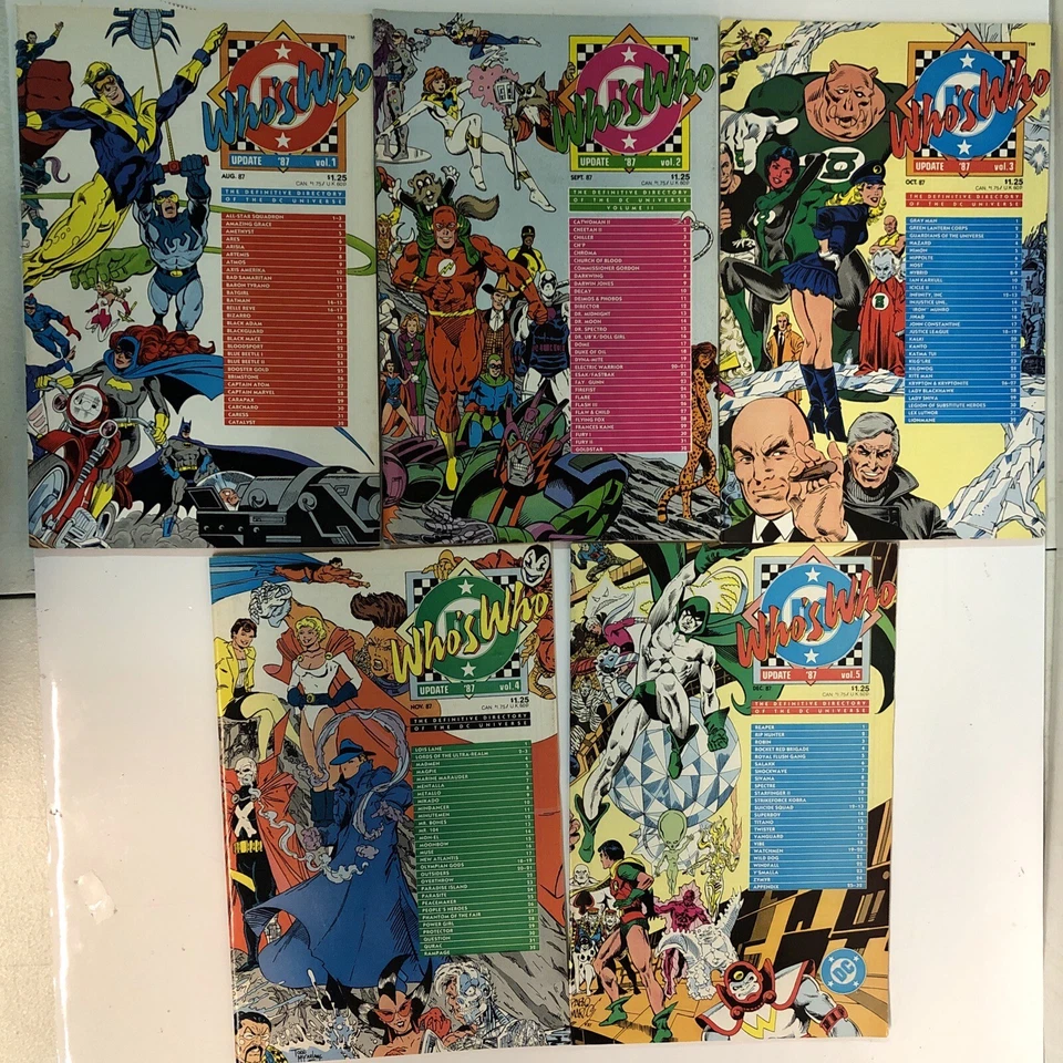 Who’s Who (1985) Consequential Set (V1-2-3) Total Of 35 Issues (F/VF) DC Comics - Image 4 of 4