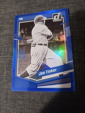 2023 Donruss Baseball Base Holo Blue #201 Joe Tinker - Chicago Cubs