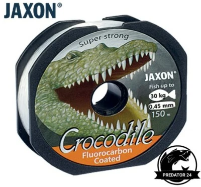 150m JAXON CROCODILE ANGELSCHNUR FLUOROCARBON COATED LINE MONOFILE