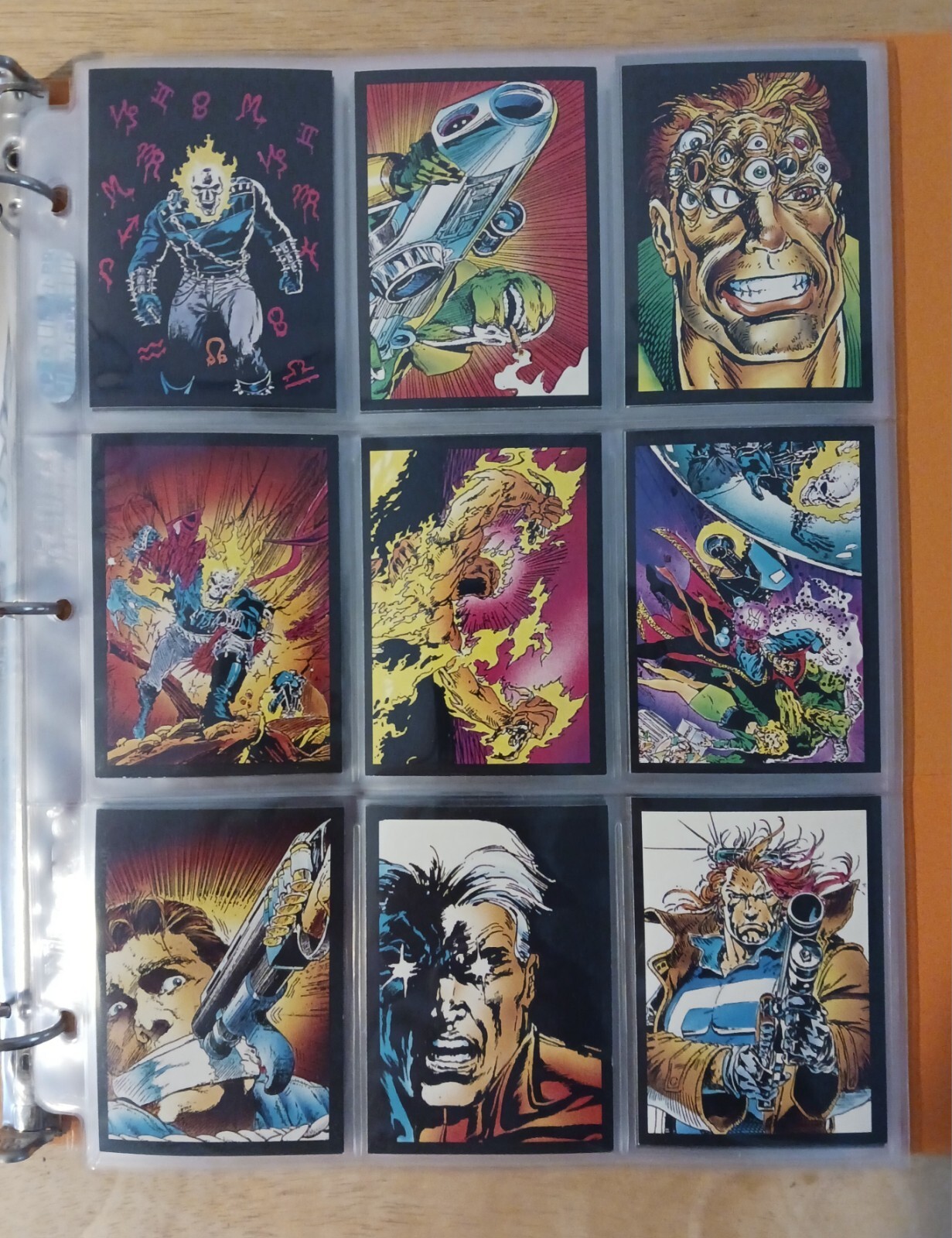 1992 Ghost Rider 2 Trading Cards Complete Set 1-80 + 10 Glow in the Dark Cards