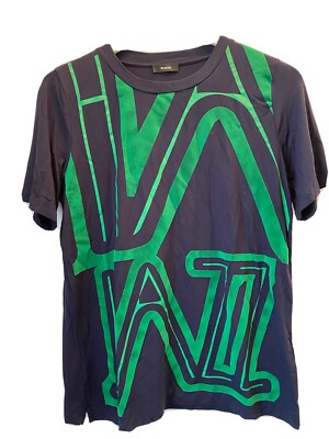 Eycatcher Riani JAZZ Shirt in Dunkelblau mit Grassgrün Geo Muster DE38