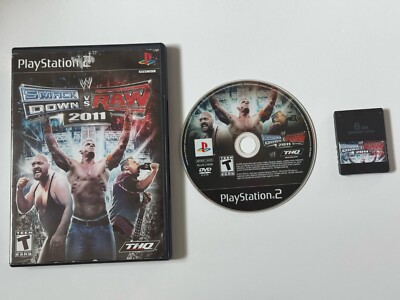 WWE Smackdown! vs Raw 2011 PlayStation 2 PS2 30 CAWs Unlocked 8MB Memory Card