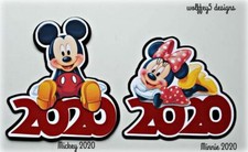 DISNEY TITLE MOUSE KID Premade paper piecing scrapbook diecut piece page album